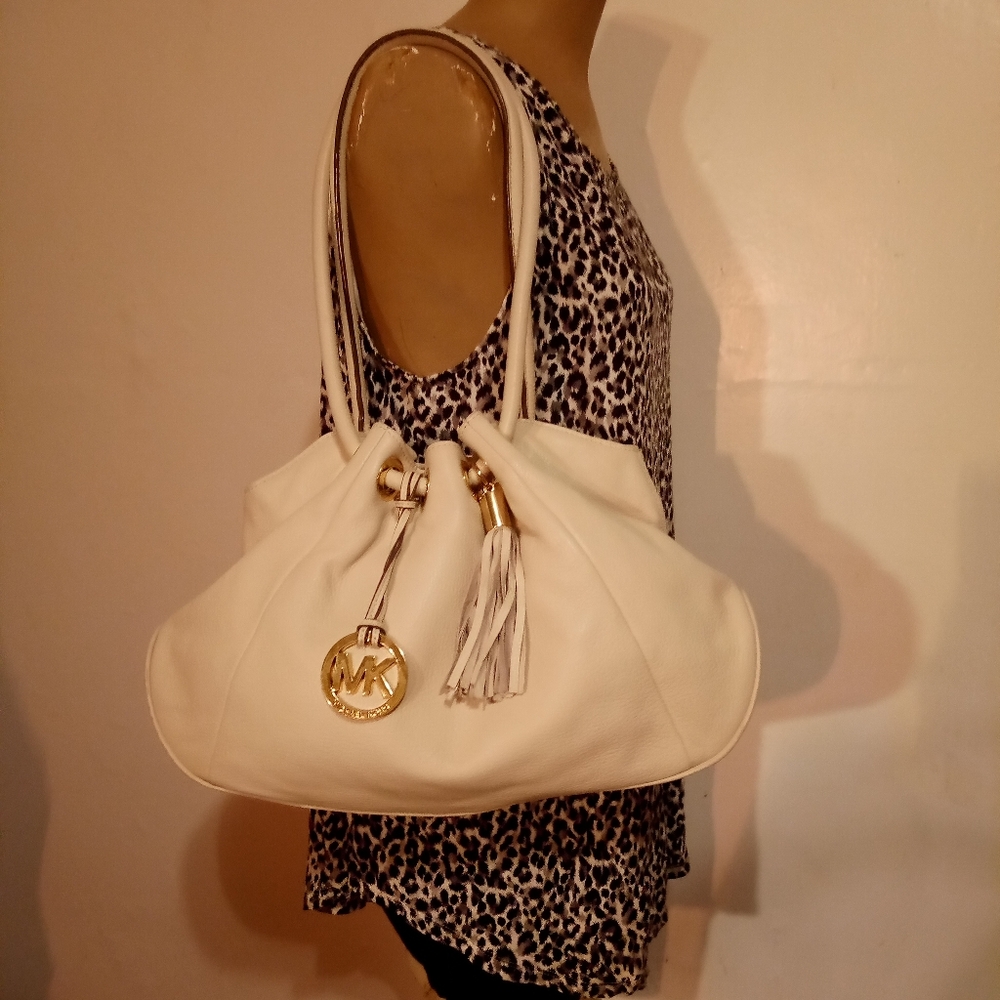 Michael Kors large ring tote leather shoulder purs